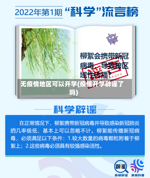 无疫情地区可以开学(疫情开学辟谣了吗)