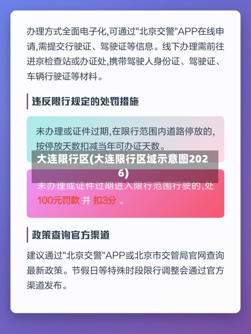 大连限行区(大连限行区域示意图2026)-第2张图片