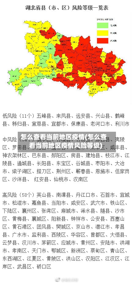怎么查看当前地区疫情(怎么查看当前地区疫情风险等级)