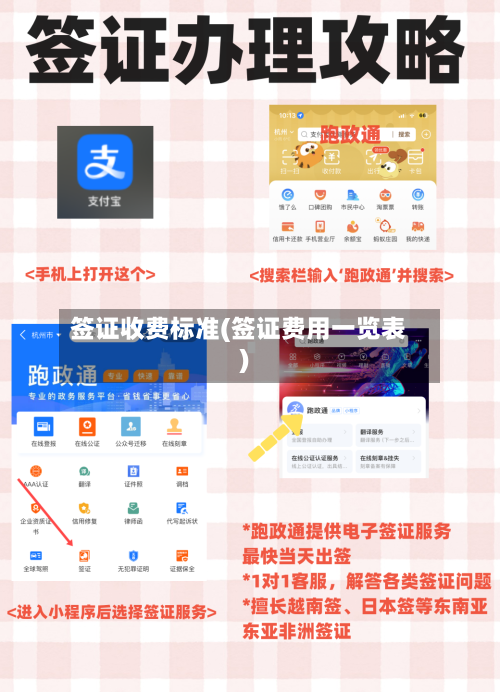 签证收费标准(签证费用一览表)-第2张图片