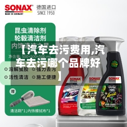 【汽车去污费用,汽车去污哪个品牌好】-第2张图片