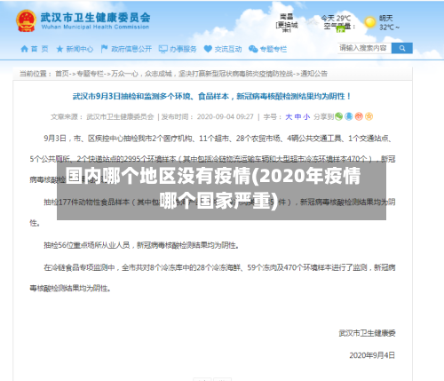国内哪个地区没有疫情(2020年疫情哪个国家严重)