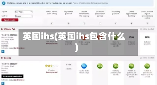 英国ihs(英国ihs包含什么)