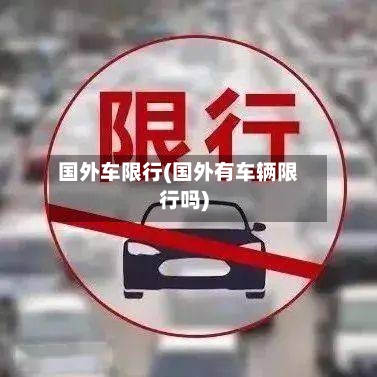 国外车限行(国外有车辆限行吗)-第2张图片