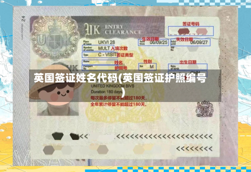 英国签证姓名代码(英国签证护照编号)