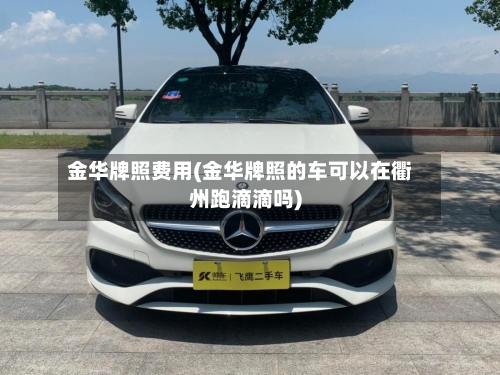 金华牌照费用(金华牌照的车可以在衢州跑滴滴吗)-第2张图片
