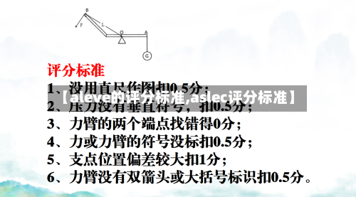 【aleve的评分标准,aslec评分标准】
