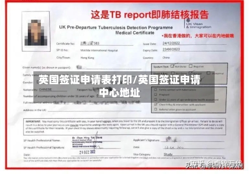 英国签证申请表打印/英国签证申请中心地址