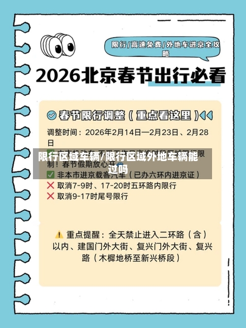 限行区域车辆/限行区域外地车辆能过吗