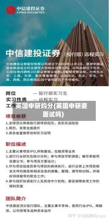 英国申研均分(英国申研要面试吗)