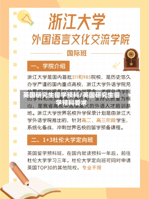 英国研究生留学预科/英国研究生留学预科要求