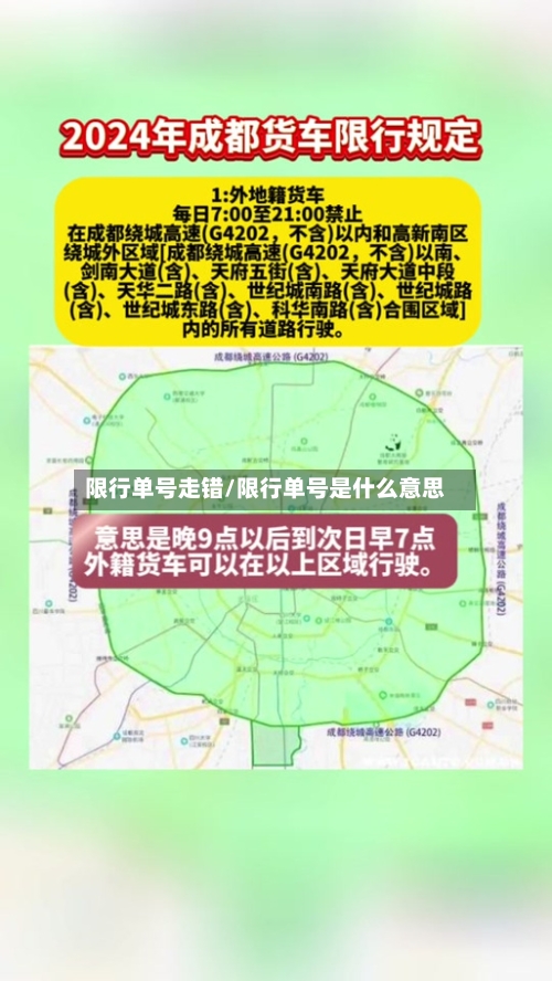 限行单号走错/限行单号是什么意思-第2张图片