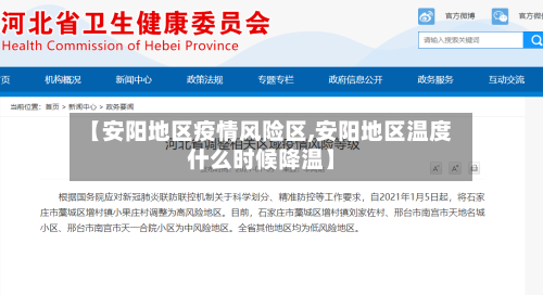 【安阳地区疫情风险区,安阳地区温度什么时候降温】