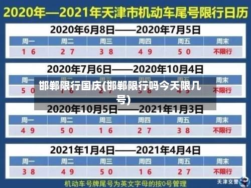 邯郸限行国庆(邯郸限行吗今天限几号)