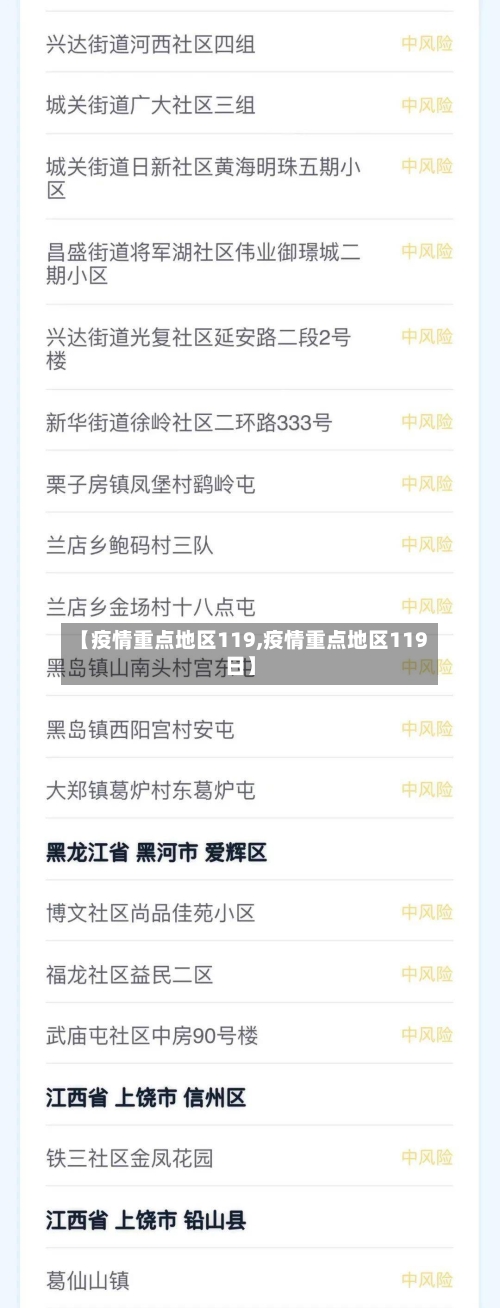 【疫情重点地区119,疫情重点地区119日】-第2张图片