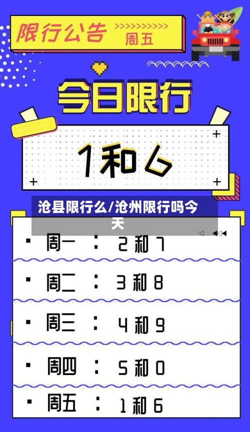 沧县限行么/沧州限行吗今天-第3张图片