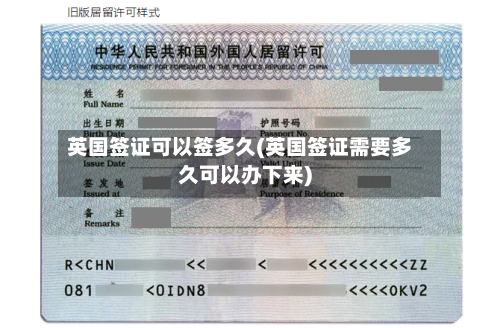英国签证可以签多久(英国签证需要多久可以办下来)