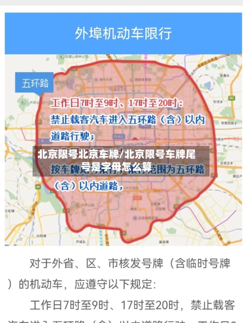 北京限号北京车牌/北京限号车牌尾号是字母怎么算-第3张图片