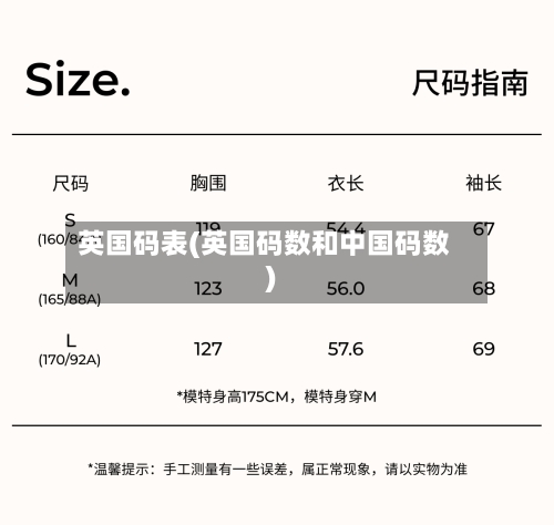英国码表(英国码数和中国码数)-第2张图片
