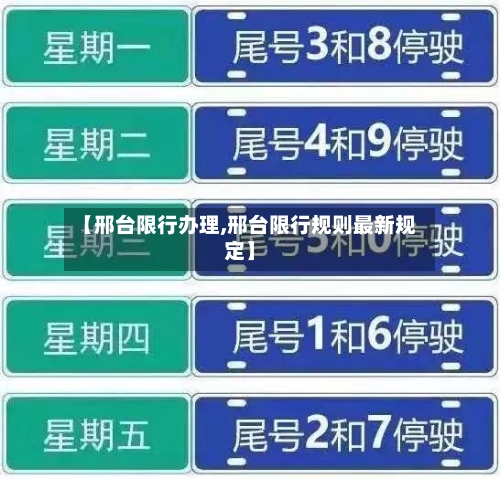 【邢台限行办理,邢台限行规则最新规定】-第2张图片