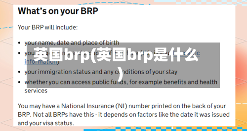 英国brp(英国brp是什么)-第2张图片