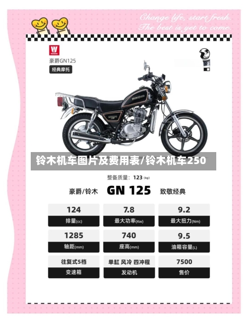 铃木机车图片及费用表/铃木机车250