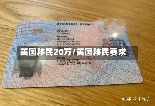 英国移民20万/英国移民要求-第3张图片