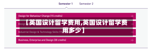 【英国设计留学费用,英国设计留学费用多少】-第2张图片
