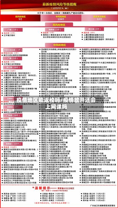 疫情地区能返校吗/疫情放开还会上网课吗