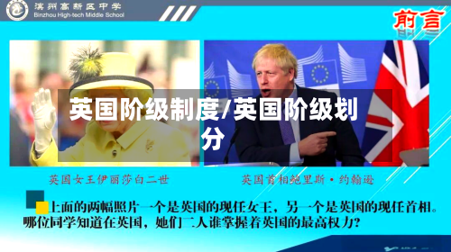 英国阶级制度/英国阶级划分