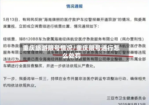 重庆旅游限号情况/重庆限号通行怎么处罚-第2张图片