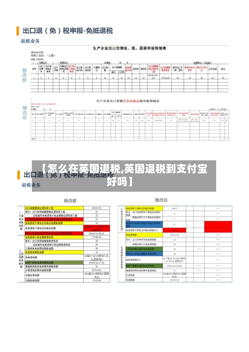 【怎么在英国退税,英国退税到支付宝好吗】