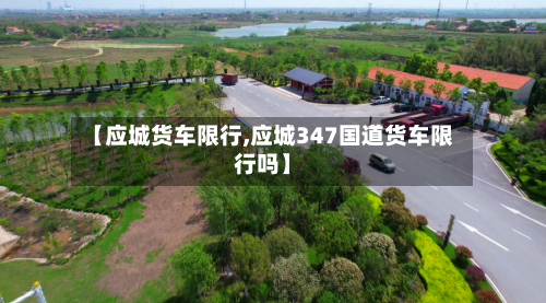 【应城货车限行,应城347国道货车限行吗】-第3张图片