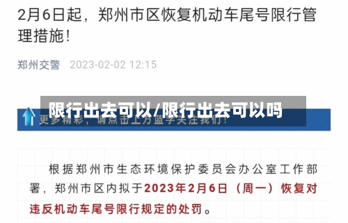 限行出去可以/限行出去可以吗-第3张图片