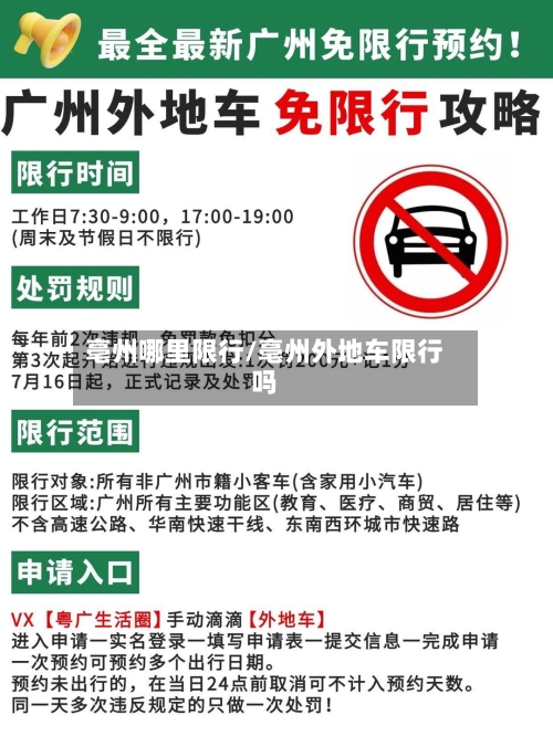 亳州哪里限行/亳州外地车限行吗