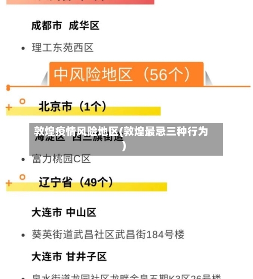 敦煌疫情风险地区(敦煌最忌三种行为)