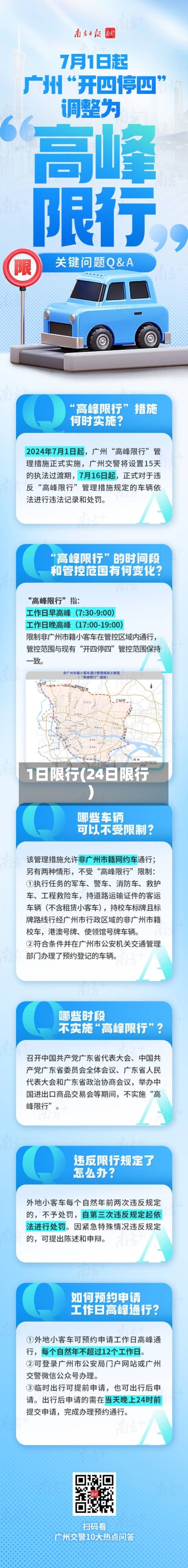 1日限行(24日限行)