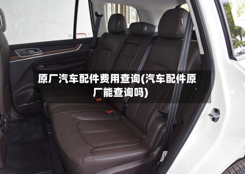 原厂汽车配件费用查询(汽车配件原厂能查询吗)