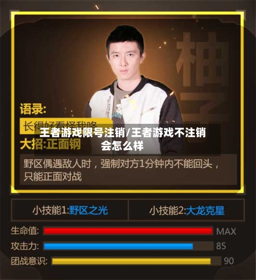 王者游戏限号注销/王者游戏不注销会怎么样
