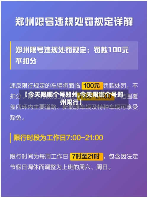 【今天限哪个号郑州,今天限哪个号郑州限行】