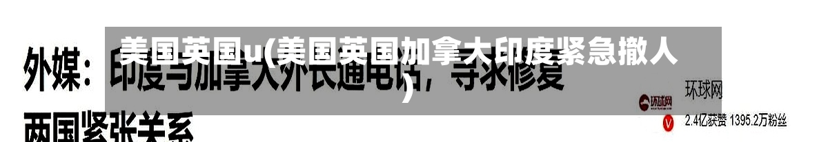 美国英国u(美国英国加拿大印度紧急撤人)-第3张图片