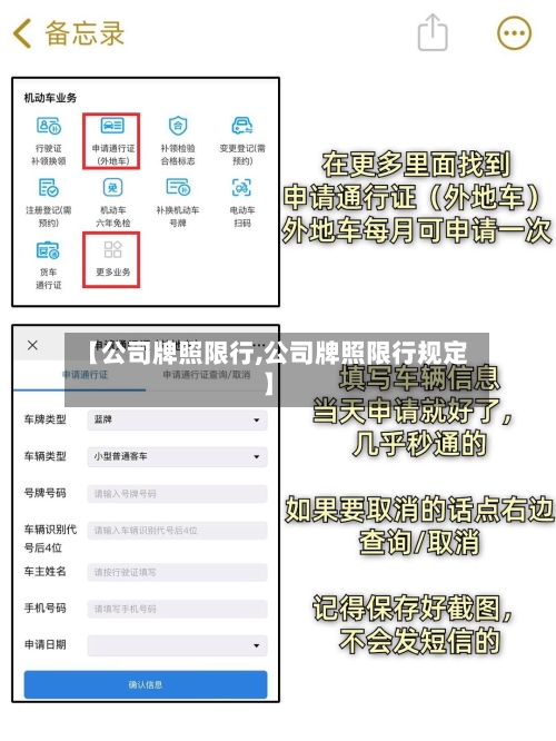 【公司牌照限行,公司牌照限行规定】-第3张图片