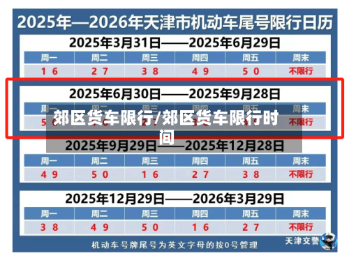 郊区货车限行/郊区货车限行时间